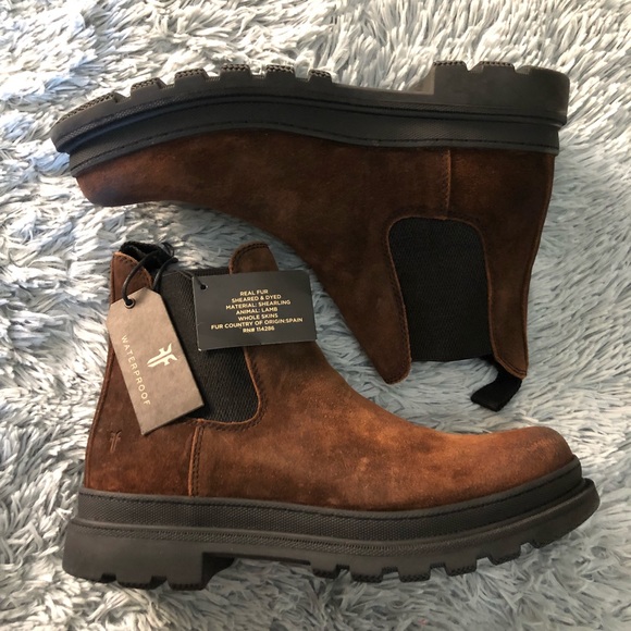 frye waterproof boots mens